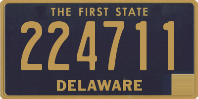 DE license plate 224711