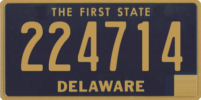 DE license plate 224714