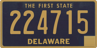 DE license plate 224715