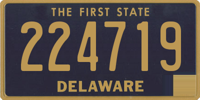 DE license plate 224719