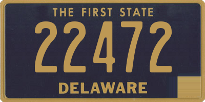 DE license plate 22472