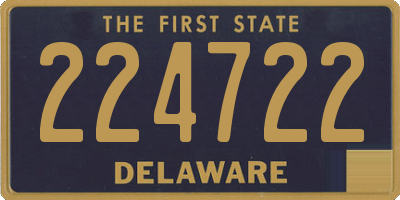 DE license plate 224722