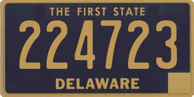 DE license plate 224723