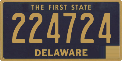 DE license plate 224724