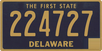 DE license plate 224727