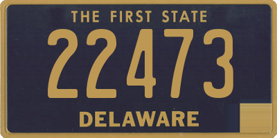 DE license plate 22473