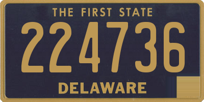 DE license plate 224736