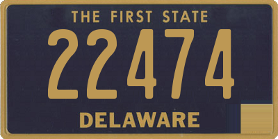 DE license plate 22474