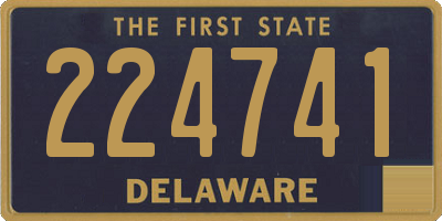 DE license plate 224741