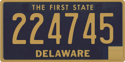 DE license plate 224745