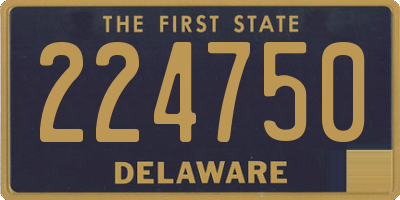 DE license plate 224750