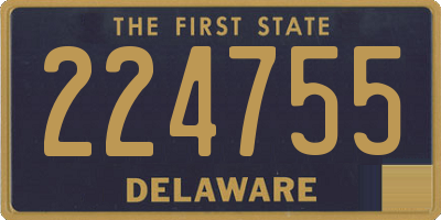 DE license plate 224755