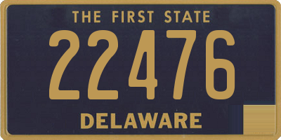 DE license plate 22476