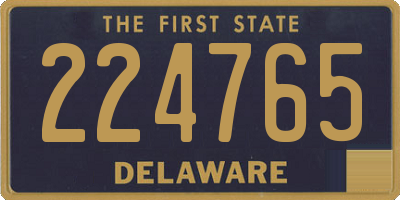 DE license plate 224765