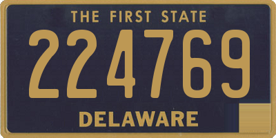 DE license plate 224769