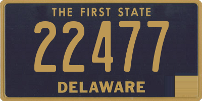 DE license plate 22477