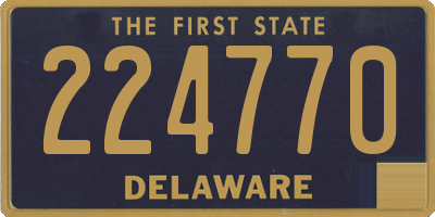 DE license plate 224770