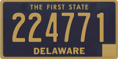 DE license plate 224771