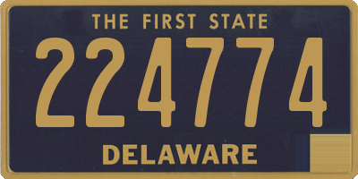 DE license plate 224774