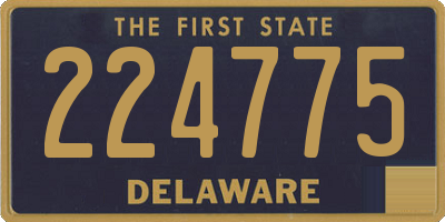 DE license plate 224775