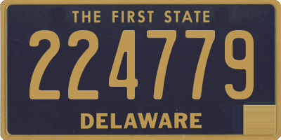 DE license plate 224779