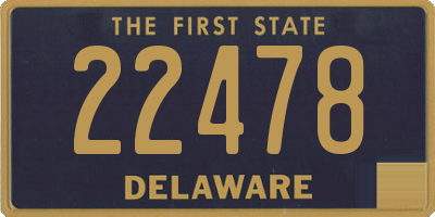 DE license plate 22478