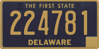 DE license plate 224781
