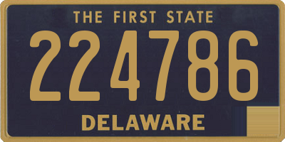 DE license plate 224786