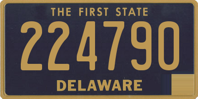 DE license plate 224790