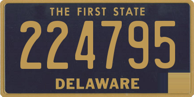 DE license plate 224795