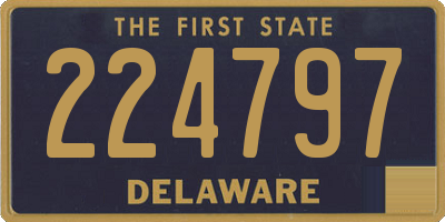 DE license plate 224797