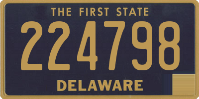 DE license plate 224798