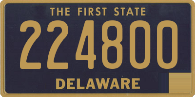 DE license plate 224800