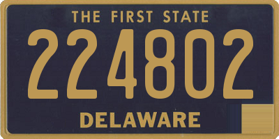 DE license plate 224802