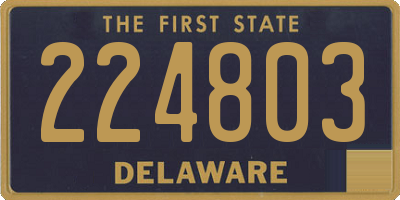 DE license plate 224803