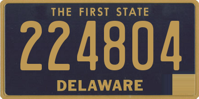 DE license plate 224804