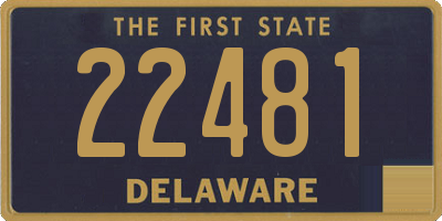 DE license plate 22481