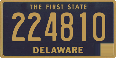 DE license plate 224810