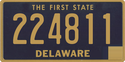 DE license plate 224811