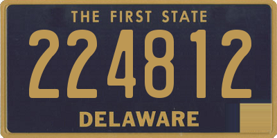 DE license plate 224812