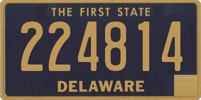 DE license plate 224814