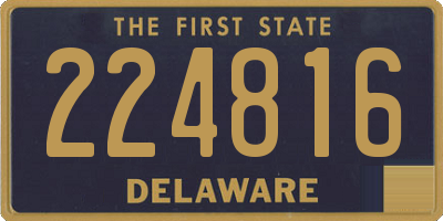 DE license plate 224816