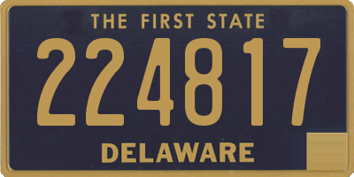 DE license plate 224817