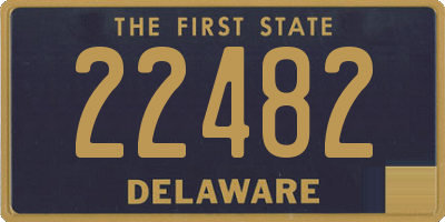 DE license plate 22482