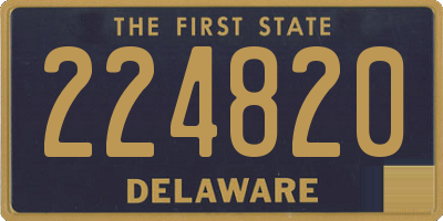 DE license plate 224820