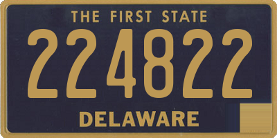 DE license plate 224822