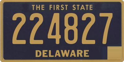 DE license plate 224827