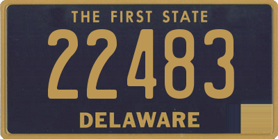 DE license plate 22483