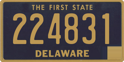 DE license plate 224831