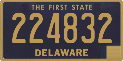 DE license plate 224832